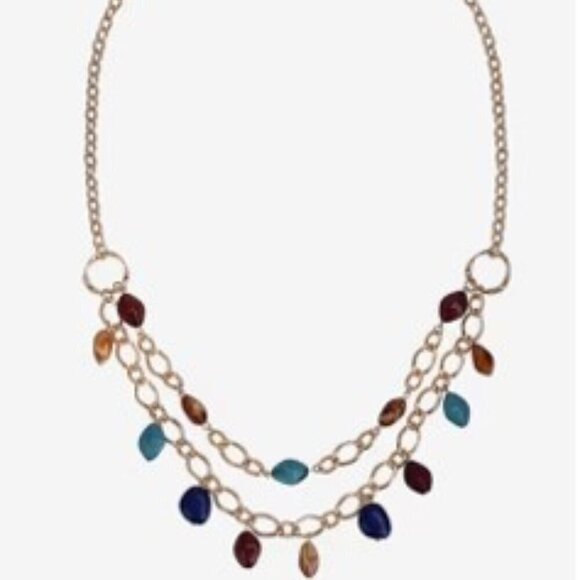 Mixit 30 Inch Link Acrylic Beaded Necklace - Picture 2 of 4